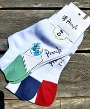 Image of 3 Pairs PRINGLE Mens WHITE Cotton Low Cut Trainer Socks Gym Walk Soft 7-11 40-46