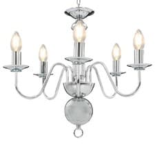 Image of Chandelier Antique 5xE14 Bulbs Hanging Pendant Lighting Multi Colours vidaXL