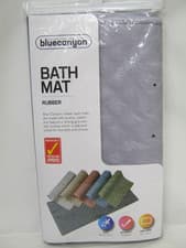 Image of Blue Canyon Bath Mat Rubber 34cm x 74cm Strong Non Slip Grey BM-300GY