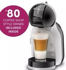 Image of Nescafé Dolce Gusto De'Longhi Mini Me Coffee Machine Black/Grey, EDG155.BG