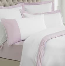 Image of 200 TC 100% EGYPTIAN COTTON DUVET COVER BEDDING SET CAMBRIDGE STRIPE BORDER