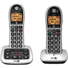 Image of BT 4600 Cordless Phones with Big Buttons Silver - Twin Pack