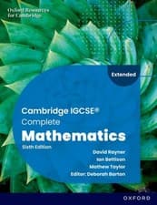 Image of Cambridge IGCSE Complete Mathematics Extended: Student Book Sixth Edition