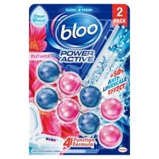 Image of Bloo Power Active Toilet Rim Block, Fresh Flowers, 2 x 50g Twin Pack