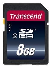 Image of SD 8GB TRANSCEND HC 10 10Mb/s Digital Secure Memory Card