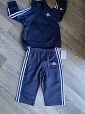 Image of Baby Boys Adidas Tracksuit Age 12 Months Navy Blue Poly Superstar New Tags