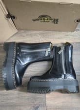 Image of Dr Martens 2976 Max Buttero Leather Black Chelsea Boots Quad Uk 3. Brand new