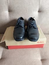 Image of Kickers Chreston Lace Leather UK 1 Eu 33 School Shoe 