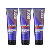 Image of Fudge Clean Blonde Violet Toning Shampoo Blonde Hair Care 250ml - Pack of 3