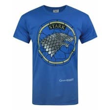 Image of Game Of Thrones Stark Window Mens Blue T Shirt Game Of Thrones Classic Tee