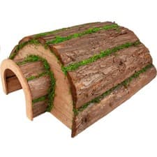 Image of Natural Bark & Moss Hedgehog Hibernation House Box Outdoor Wildlife Garden Gear