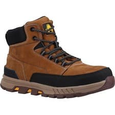 Image of Amblers AS262 Safety Boots Brown Nubuck Steel Toe Waterproof Corbel Anti-Fatigue