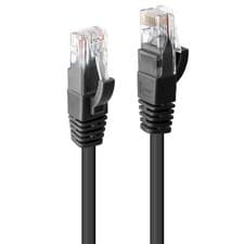 Image of Lindy 7.5M Cat6 U/Utp Network Cable Black. Cable Length: 7.5 M Cable Standard: C