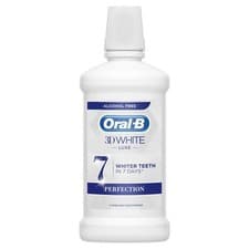 Image of 2 x Oral B 3D White Mouthwash Professional Protection 500ml Fresh Mint Mouthwash