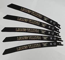Image of Curved Reciprocating Saw Blade Set for Wood and Metal.5pcs.228 mm length.