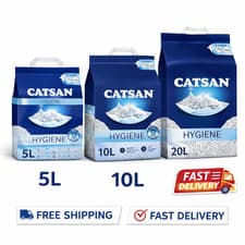 Image of Catsan Hygiene Non-Clumping Cat Litter, 100 Percent Natural, Absorbent 5,10,20L
