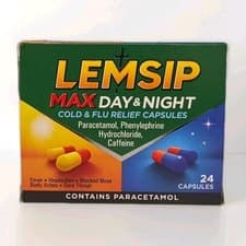 Image of 2Packs Lemsip Max Day & Night Cold and Flu Relief Capsules (Pack of 24) Total 48