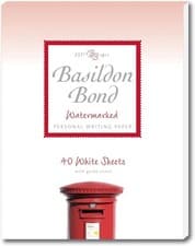 Image of Basildon Bond Luxury Writing Pad with 40 Sheets - White, P4TO (178 x 229mm)