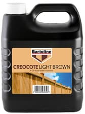 Image of BARTOLINE CREOCOTE 4L OIL BASED TIMBER WOOD TREATMENT DARK BROWN LIGHT BROWN NEW
