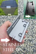 Image of Replacement Addis Premium 50 Litre kitchen pedal bin Lock Mechanism steel pins
