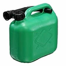 Image of 5L Patrol Fuel Jerry Can Garage Workshop Plastic Flexible Spout Green 5 Litre