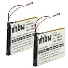 Image of 2x Battery for Jabra Pro 9450 9400 9465 9400SH 9460 9450SH 9470 230mAh 3.7V