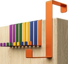 Image of Over Door Hanger – Set of 10 - Colourful Coat Hooks for Width 1.4" and 1.8"