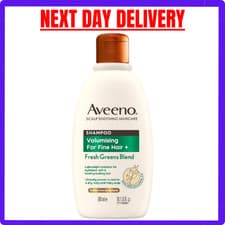 Image of Aveeno Scalp Soothing Shampoo Volumising Fine Hair Fresh Greens Blend 300ml UK