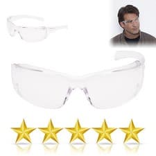 Image of Clear Lens Eye Protection Safety Glasses EN166 Specs Work Spectacles