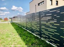 Image of Metal Fence Panels 1mx1m - Black,White,Corten