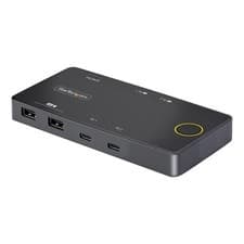 Image of StarTech 2-Port USB-C KVM Switch Single-4K 60Hz HDMI Monitor Dual-100W Power ...