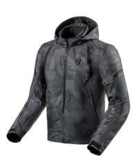 Image of Rev'It Flare 2 CE Waterproof Grey Camo Hooded Jacket New