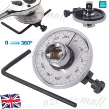 Image of Drive Torque Angle Gauge Meter 360 degree 1/2" Rotation Measure Tool Wrench