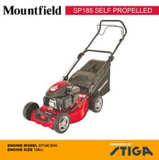 Image of EX Mountfield SP185 Self Propelled Lawnmower ST140 OHV 139cc 46cm Blade Cut