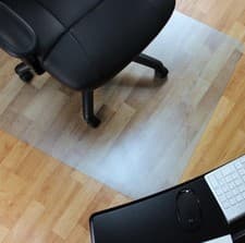 Image of Office Chair Mat Clear PVC Non-Slip Hard Floor Protector 80x 160 120cm