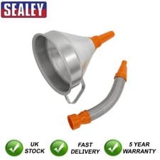 Image of Sealey Metal Flexible Spout Funnel with Filter 200mm FM20F