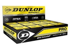 Image of Dunlop Pro Double Yellow Dot Squash Balls 12 Pack