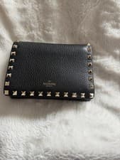 Image of Valentino Garavani Black Rockstud Crossbody Bag