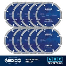 Image of Mexco GPX10811522 115MM 22.23MM 8MM Concrete X10 Grade Diamond Blade x10