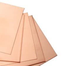 Image of Copper Sheet, Plate Thin Material Solid Various Thickness And Sizes Copper Sheet