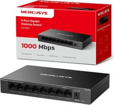 Image of MERCUSYS MS108GS 8-Port Gigabit Network Switch, 8× 10/100/1000Mbps Ports, Multip