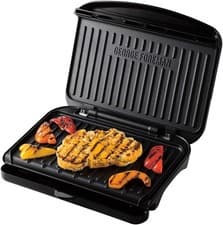 Image of George Foreman Medium Fit Grill Griddle NonStick Hot Plate Toastie Maker - 25810