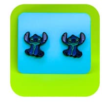 Image of Adorable Disney Inspired Stitch, Angel & Scrump Stud Earrings - Lilo & Stitch