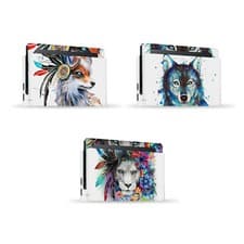 Image of OFFICIAL PIXIE COLD ART MIX VINYL SKIN DECAL FOR NINTENDO SWITCH CONSOLE & DOCK