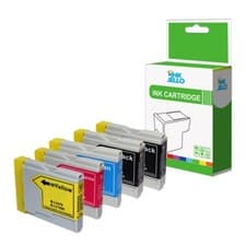 Image of 5 Ink Cartridge Compatible With Brother LC970 LC1000 MFC465CN MFC5460CN