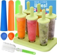 Image of 9 Pack Molds Set Ice Lolly Cream Maker Mold DIY Popsicle Mould Frozen.Yogurt Ice