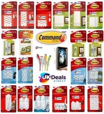 Image of 3M COMMAND Large Medium Small For Damage Free Picture Poster Hanging Strips