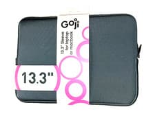 Image of GOJI G13LSGY16 Sleeve for Laptop and MacBook Grey 13.3" Soft Padded Lining New
