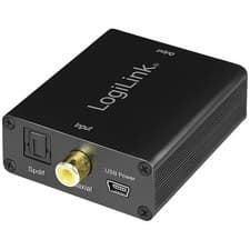 Image of LogiLink CA0101 Adapter Toslink RCA Jack Black Audio