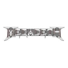 Image of Megadeth Badge Classic Chrome Band Logo new Official Lapel Metal One Size